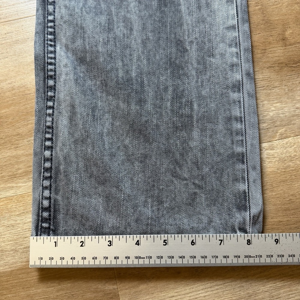 Diesel Jeans Men 32x32 Gray Straight Leg Acid Wash Denim Grunge Punk Vintage Y2K - Picture 9 of 10